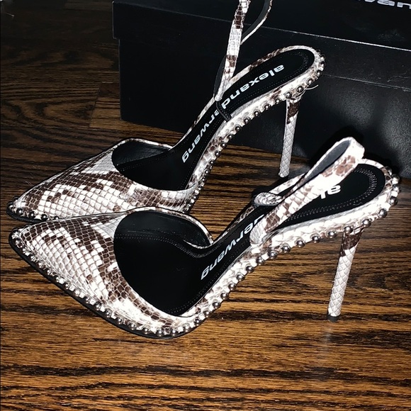 Alexander Wang Ryna python sling back heels - Picture 2 of 5